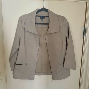 JM Collection Women's Taupe Utility Jacket